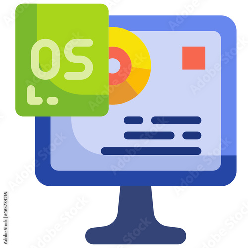 operational system flat icon