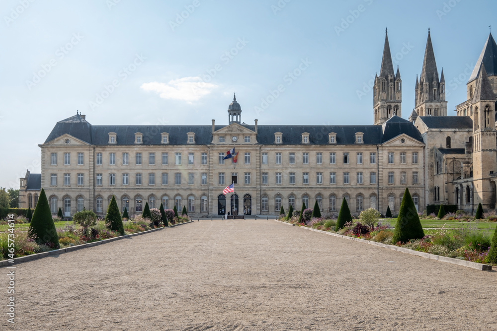 ABBAYE AUX HOMMES building, men's abbey, world heritage site located in the city of Caen, Calvados, France