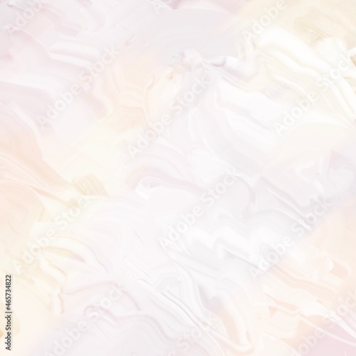 油絵抽象背景）パレットナイフペインティング・白っぽいピンクの正方形バナー 春 アート 絵の具