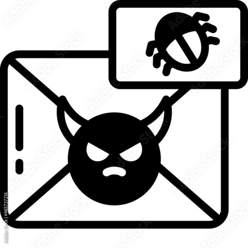 infected solid line icon