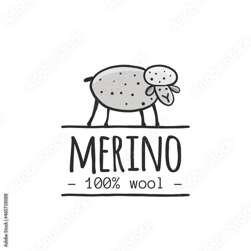 Merino sheep, sketch for your design