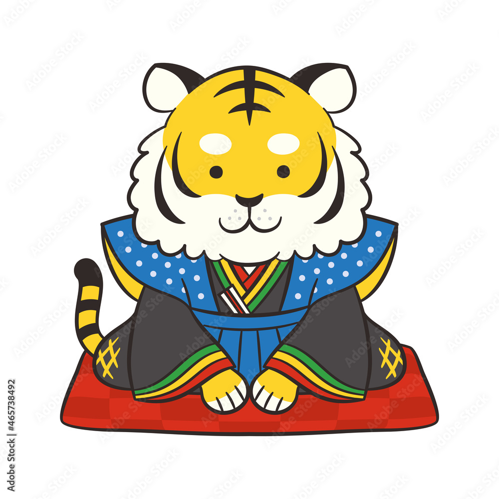 寅干支福助人形イラストstock Vector Adobe Stock 寅干支福助人形イラストstock Vector Adobe Stock