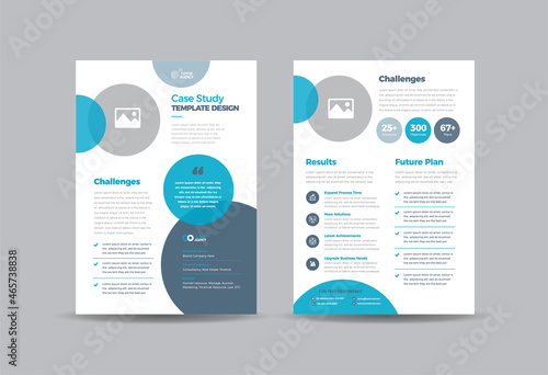 Business Case study or Marketing Sheet and Flyer Design 