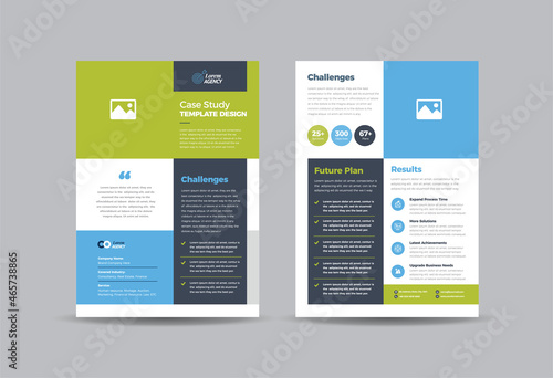 Business Case study or Marketing Sheet and Flyer Design 