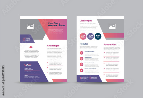 Business Case study or Marketing Sheet and Flyer Design 