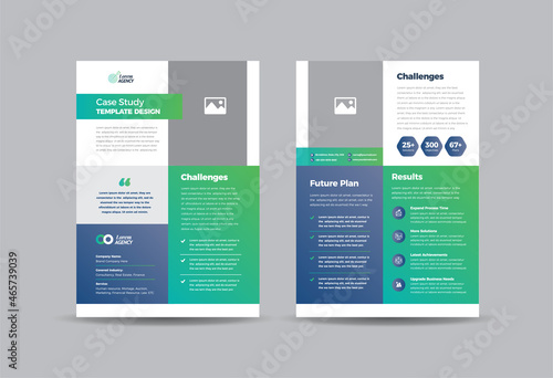 Business Case study or Marketing Sheet and Flyer Design 