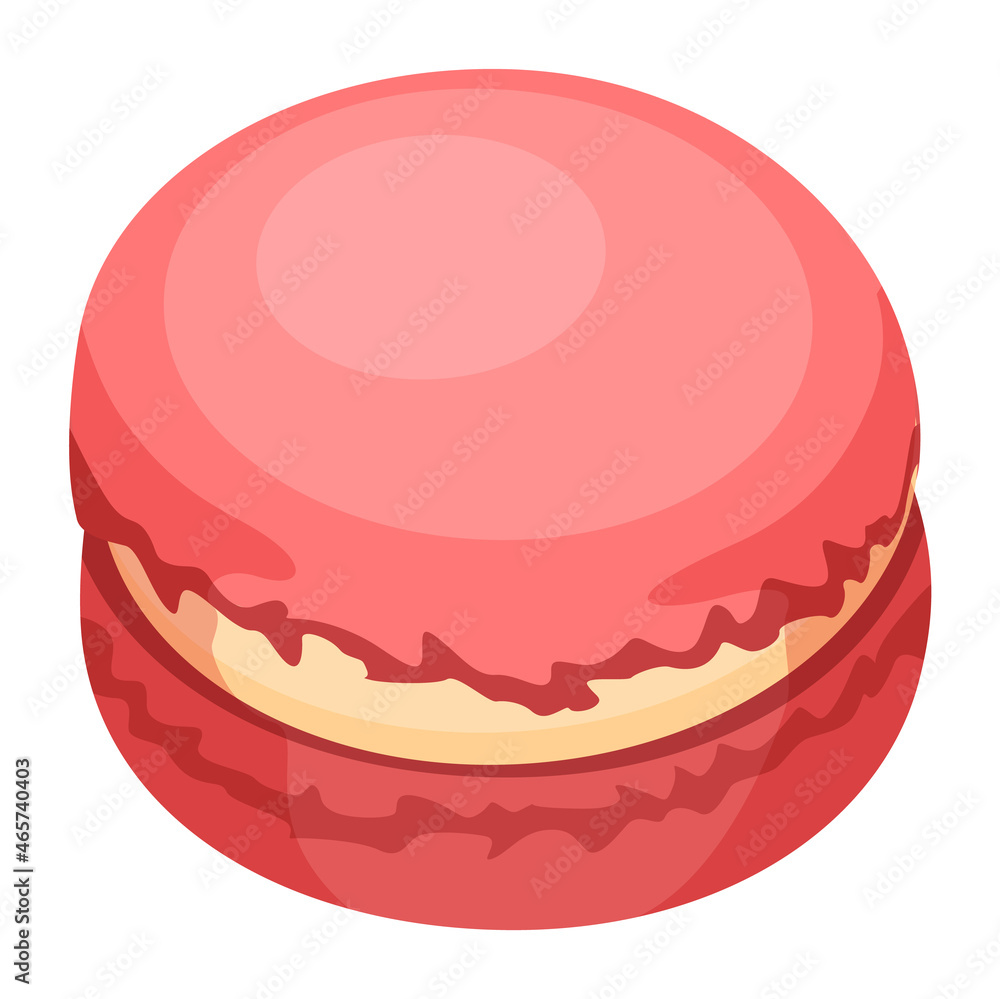 Pink macaroon candy. French biscuite dessert. Macaron cookie. Pink macaroon candy. French biscuite dessert. Macaron cookie.