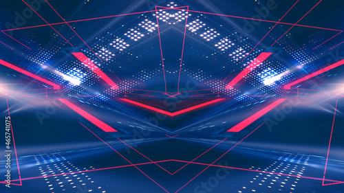 Dark abstract futuristic mo...