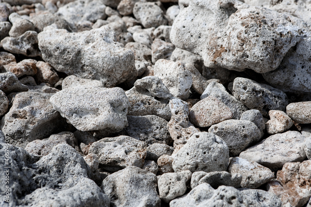 Background of gray stones close-up