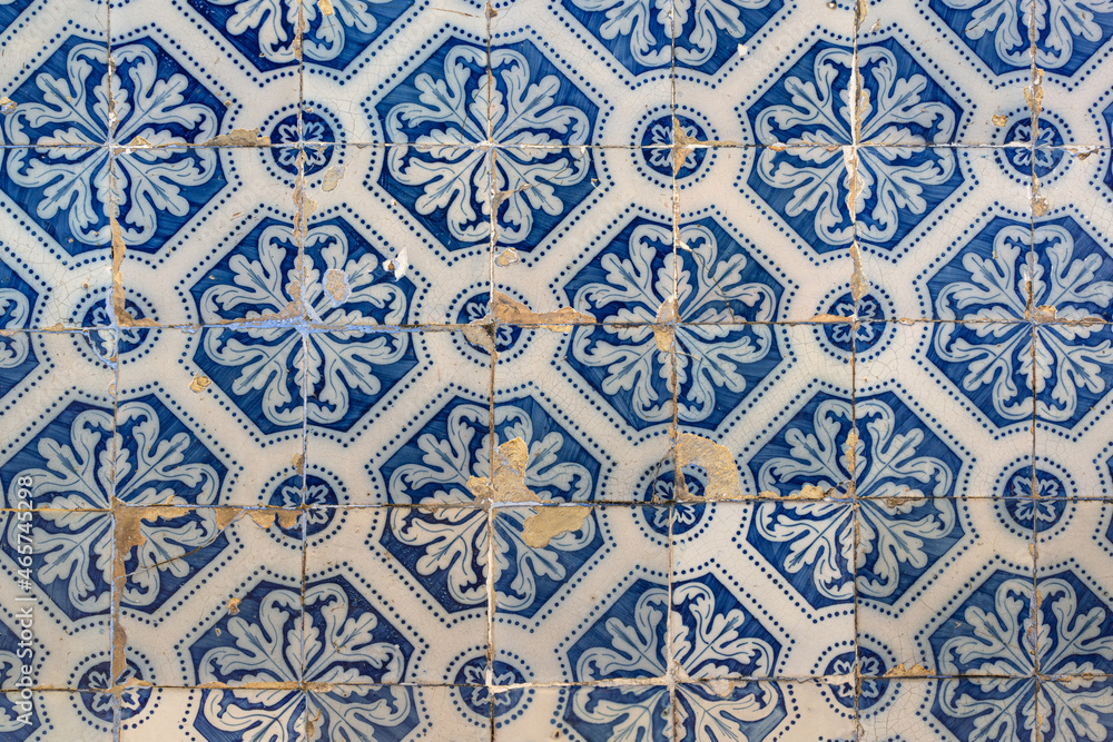 glazed ceramic tiles with decorations