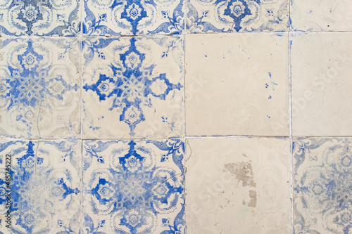 glazed ceramic tiles with decorations