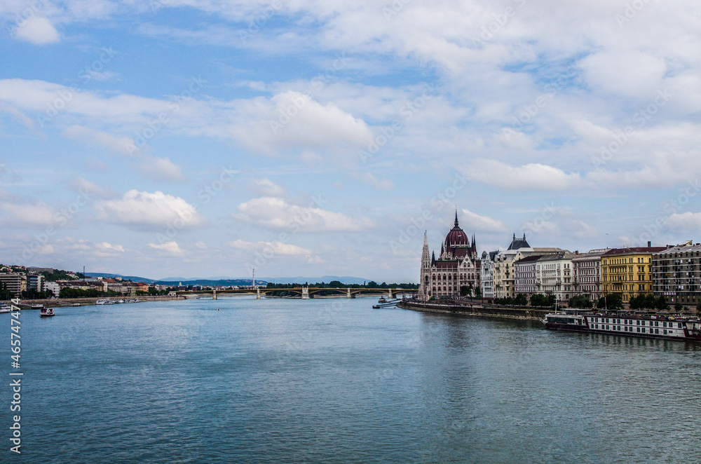 The View of The Danube River and Parliament Building