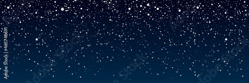 Snow falling. Snow. Efect falling snow. Realistic snow overlay background. Snowfall, snowflakes in different shapes and forms.