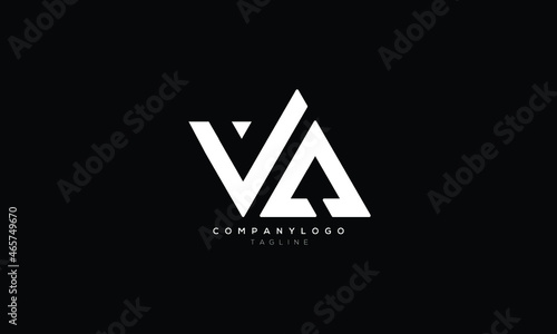 VA, AV, Abstract initial monogram letter alphabet logo design photo