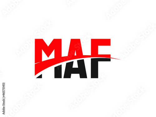 Free Download MAF Letter Initial Logo Design Vector Illustration - GFXLoad
