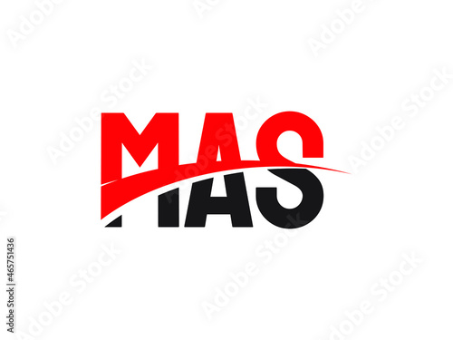 MAS Letter Initial Logo Design Vector Illustration