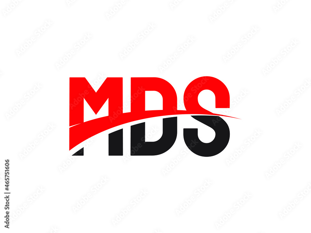 MDS Letter Initial Logo Design Vector Illustration MDS Letter Initial Logo Design Vector Illustration