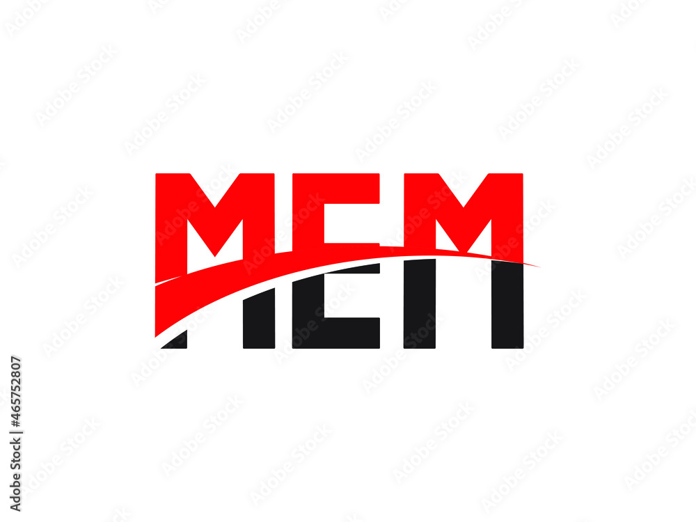 Obraz premium MEM Letter Initial Logo Design Vector Illustration