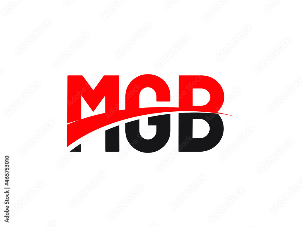 MGB Letter Initial Logo Design Vector Illustration