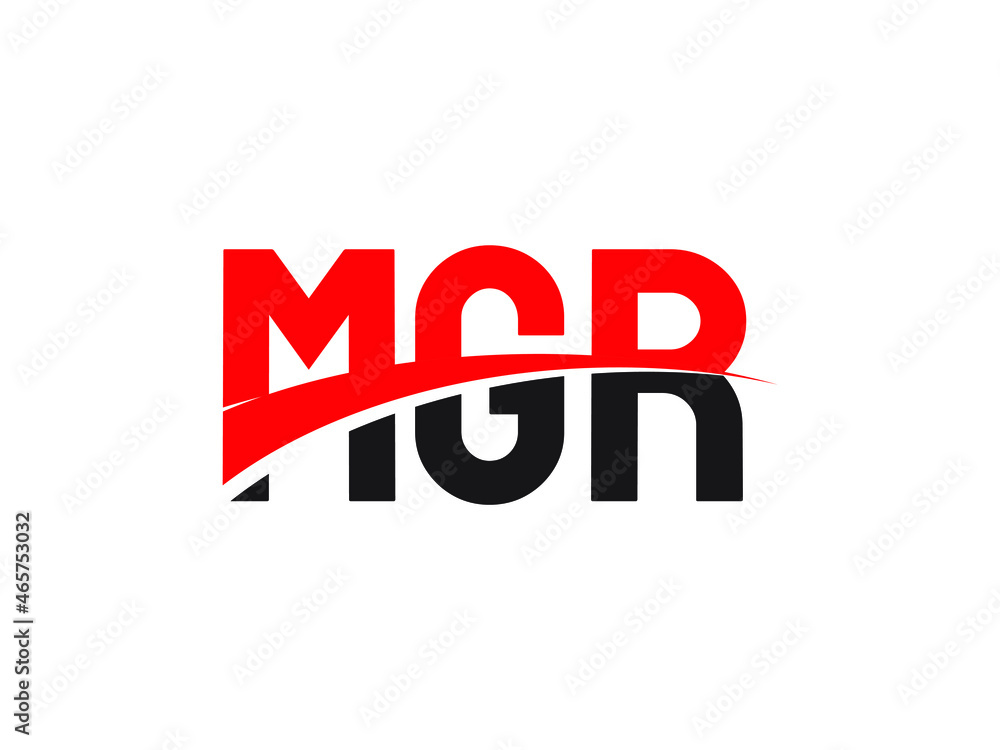 MGR Letter Initial Logo Design Vector Illustration
