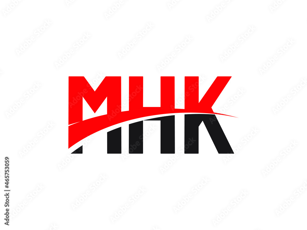 MHK Letter Initial Logo Design Vector Illustration MHK Letter Initial Logo Design Vector Illustration