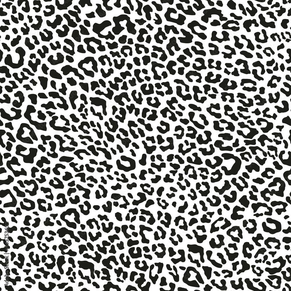 vector print leopard. seamless print of leopard skin. pattern of animal skins for clothing or print. feline family 