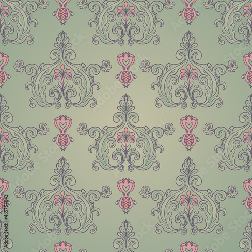 Floral vintage seamless pattern for retro wallpapers. Enchanted Vintage Flowe...