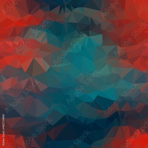 Seamless triangle pattern for surface pattern and print. High quality illustration. Colored wavy vivid trendy gradient swatch. Funky hipster contemporary graphic tile for background or textile.