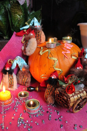 halloween still life