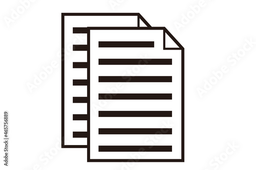 紙のコピーのコンセプト。 複製アイコン。企画書、プレゼン資料、報告書。 © lastpresent