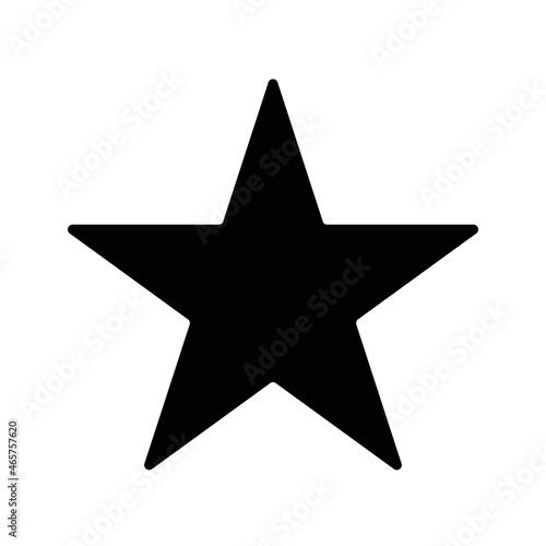 Black star vectorized icon  vector illustration.