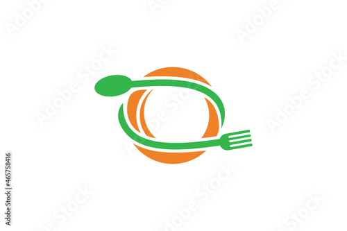 Food logo template design vector , icon illustration