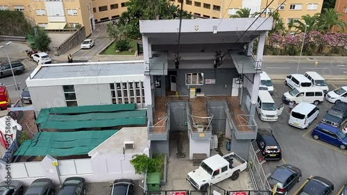 Riding in a cable car in real time - Gibraltar