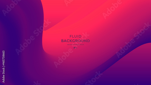 Red and blue fluid wave. Duotone geometric compositions with gradient 3d flow shape. Innovation modern background design for cover, landing page.