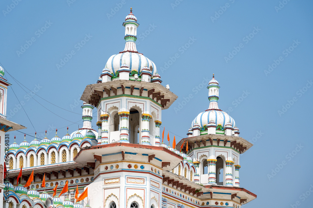 Fototapeta premium Janaki Mandir Hindu Temple Domes