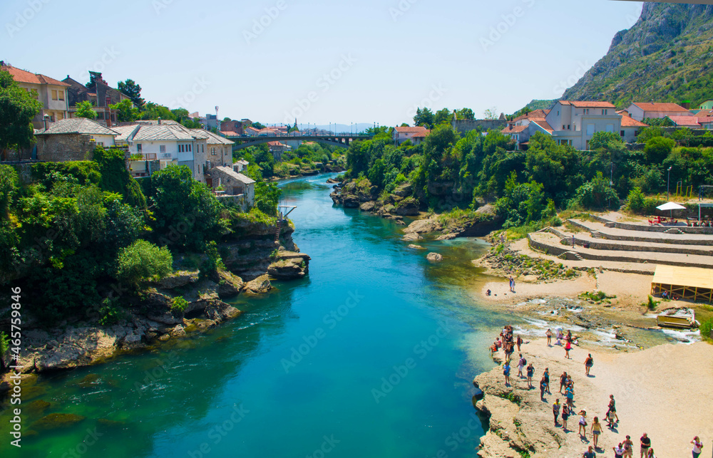 view of the town bosnia and herzegovina Mostar