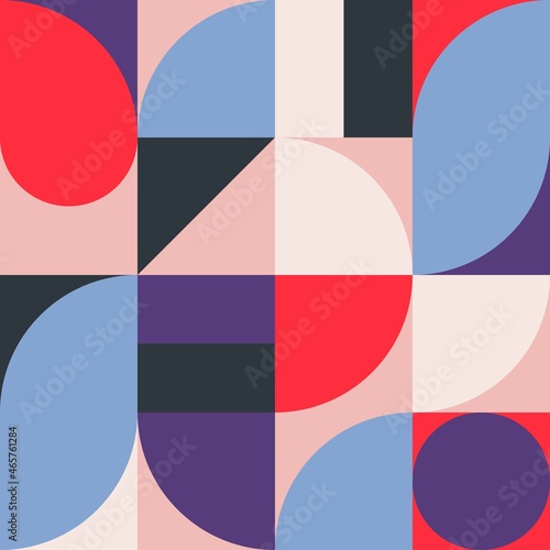  Bauhaus-style compositions made with vector abstract elements, lines and bold geometric shapes are suitable for website background, poster design, magazine cover page, banners, cover prints. 