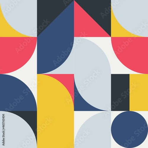 Abstract multicolored geometric pattern. seamless vector motif for surface design, cover, wrapping paper.