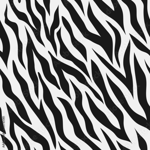 abstraction black and white print. zebra seamless pattern. for clothes or printing