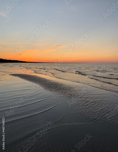 sunset on the beach