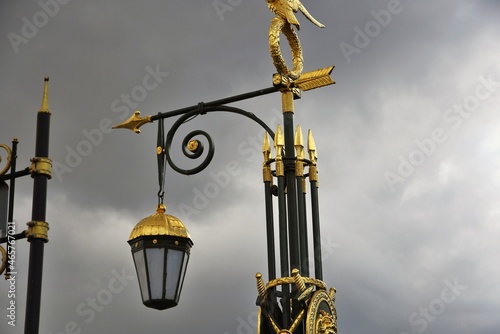 Street lamp in the city of Saint-Petersburg, Russia	 photo