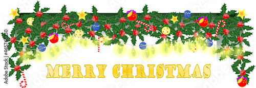 Tira superior para felicitación navideña