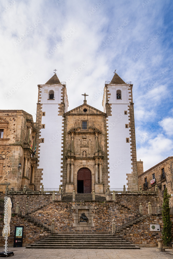 San Francisco Javier church built in baroque style in Caceres, Spain