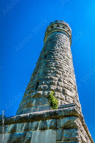 Billede på lærred Historical Wilder tower located in Chickamauga Battlefield in Chickamauga, Tenne