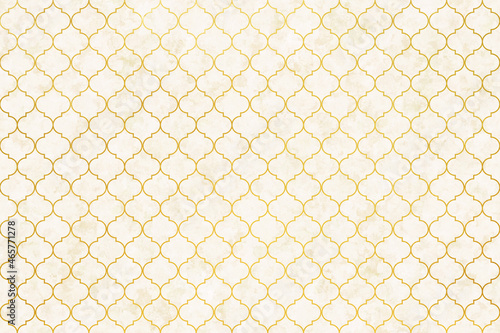 Moroccan pattern with luxury washi paper texture background. Vintage decorative pattern backdrop.
