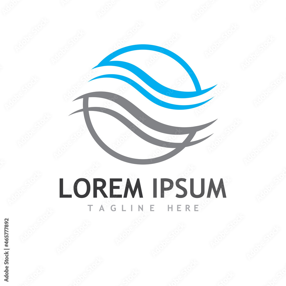 Water wave icon vector Water wave icon vector