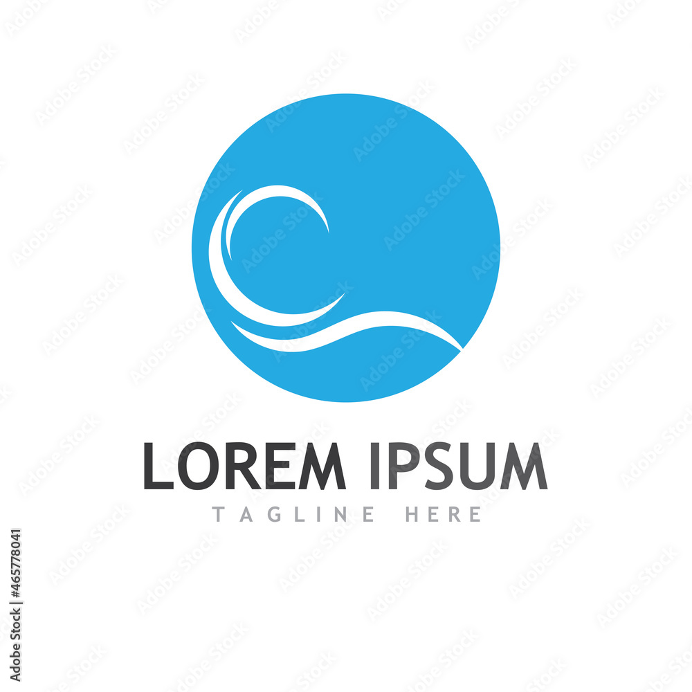 Water wave icon vector Water wave icon vector
