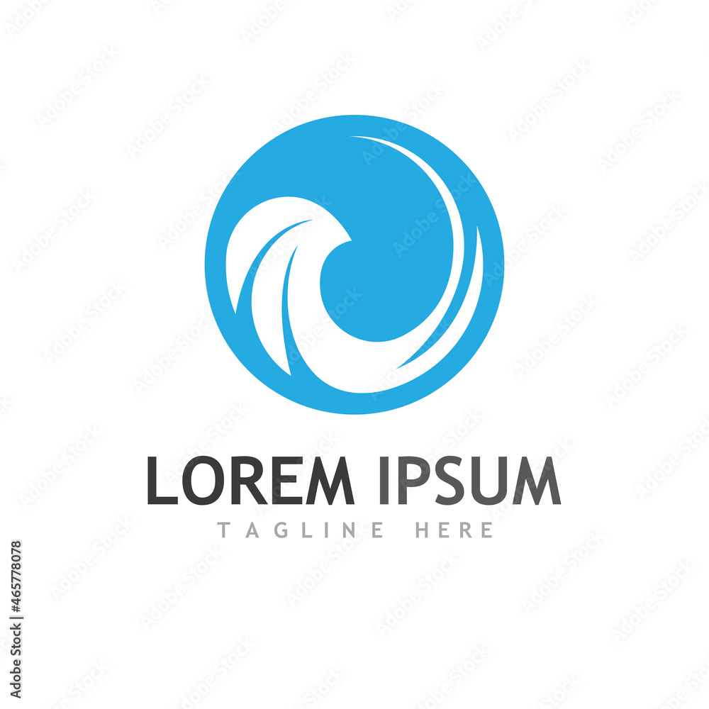 Water wave icon vector Water wave icon vector