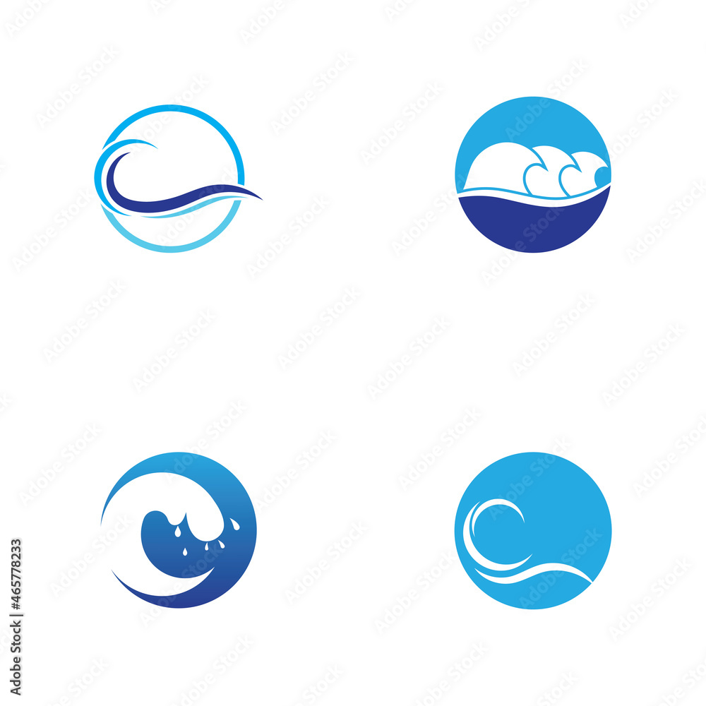 Water wave icon vector Water wave icon vector