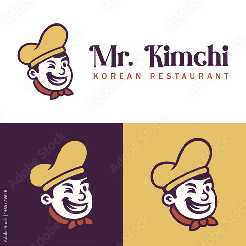 CUTE CHEF MASCOT LOGO